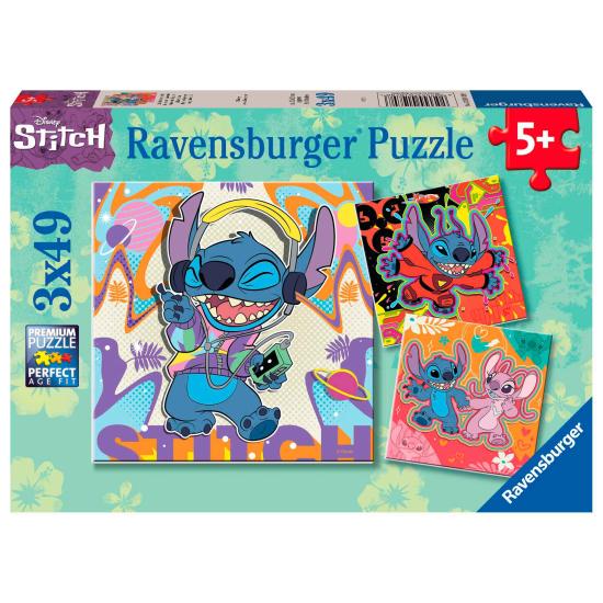 Puzzle Ravensburger Disney Stitch de 3x49 pièces Puzzle Ravensburger Disney Stitch de 3x49 pièces