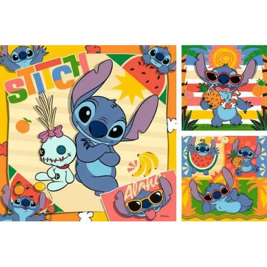 Puzzle Ravensburger Disney Stitch 3x49 pièces