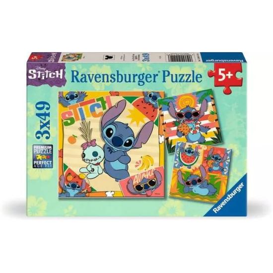 Puzzle Ravensburger Disney Stitch 3x49 pièces