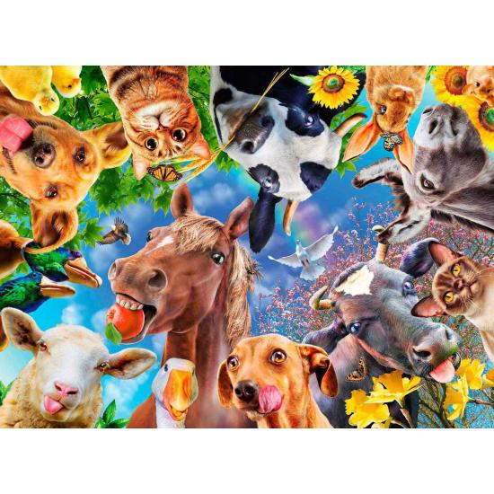 Ravensburger Puzzle Animaux rigolos de la ferme XXL de 200 Ravensburger Puzzle Animaux rigolos de la ferme XXL de 200