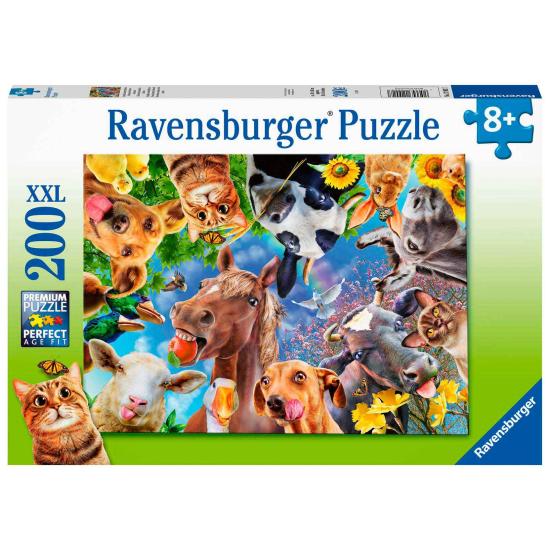 Ravensburger Puzzle Animaux rigolos de la ferme XXL de 200 Ravensburger Puzzle Animaux rigolos de la ferme XXL de 200