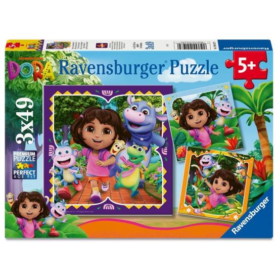Puzzle Ravensburger Dora 3x49 pièces