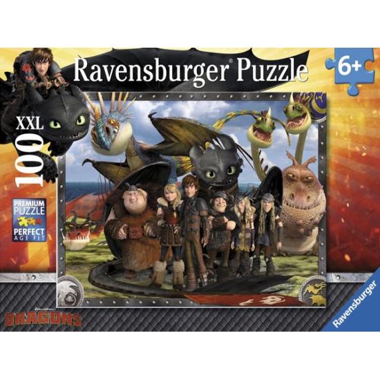Puzzle Ravensburger Dragons 100 pièces de 100 pièces
