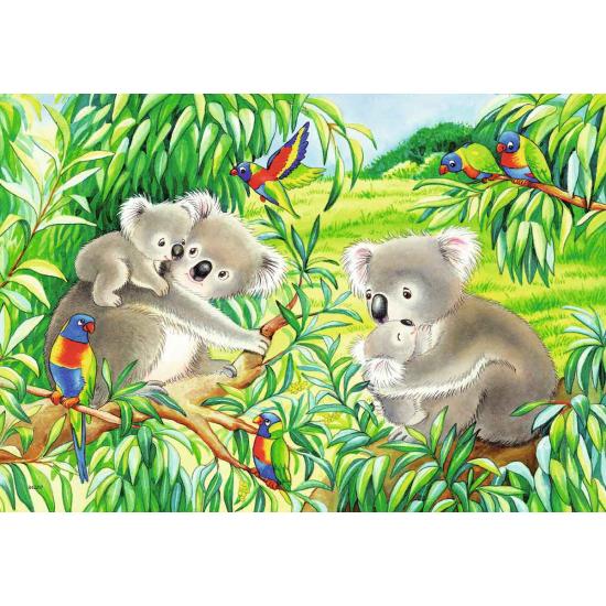 Ravensburger Puzzle Doux koalas et pandas 2x24 pièces