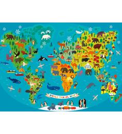 Ravensburger Puzzle Le Globe Animaux XXL 150 pièces