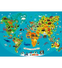 Ravensburger Puzzle Le Globe Animaux XXL 150 pièces