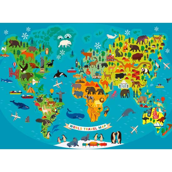 Ravensburger Puzzle Le Globe Animaux XXL 150 pièces