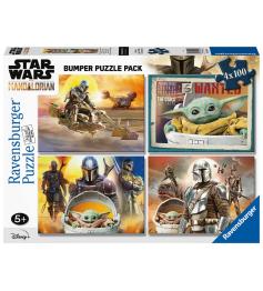 Puzzle Ravensburger Star Wars Le Mandalorien 4 x 100 pcs