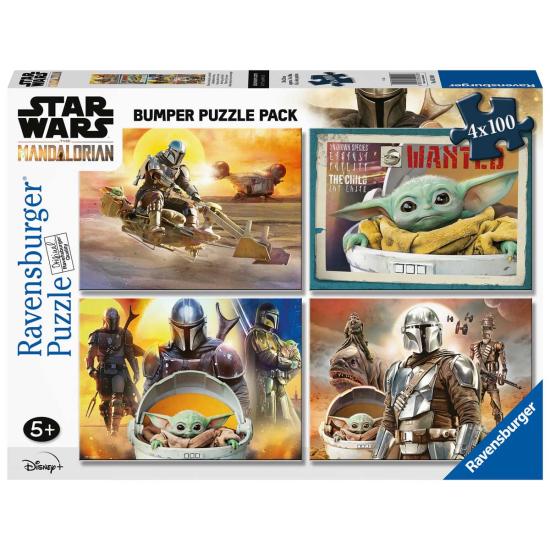 Puzzle Ravensburger Star Wars Le Mandalorien 4 x 100 pcs