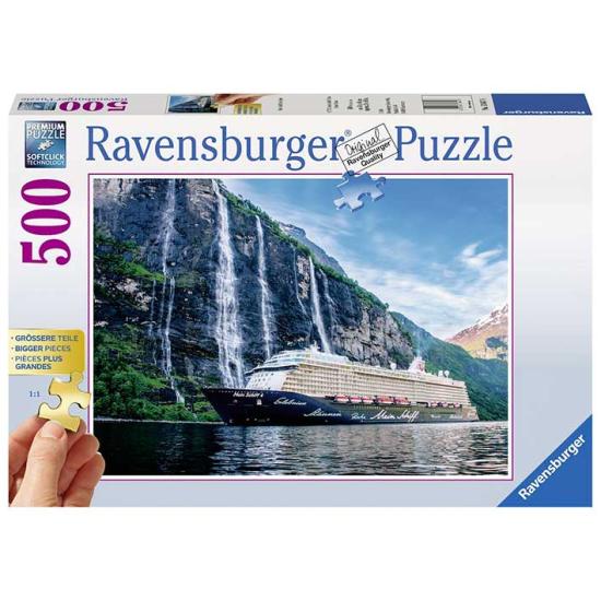 Ravensburger Puzzle Le Mein Schiff 4 dans le Fjord 500 Pzs XX