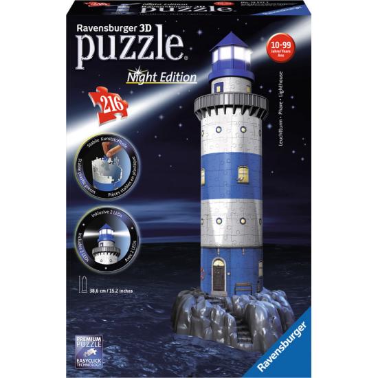 Puzzle Ravensburger The New Lighthouse 3D Night Edition 3D 216 p