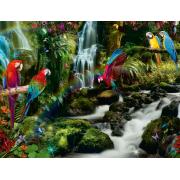 Puzzle Ravensburger Le paradis des perroquets 2000 pièces