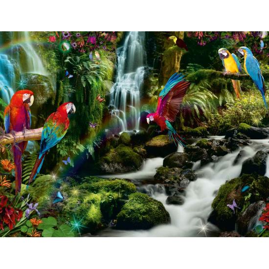 Puzzle Ravensburger Le paradis des perroquets 2000 pièces