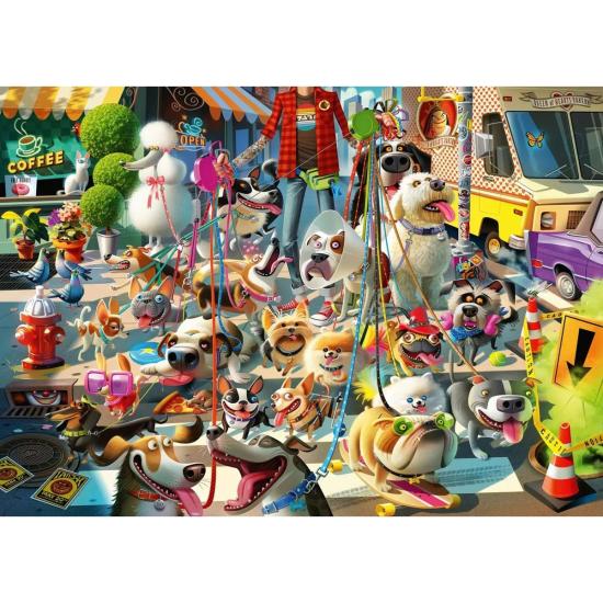 Puzzle Ravensburger Le Promeneur De Chiens 1000 pièces
