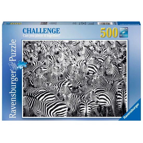 Puzzle Ravensburger Le défi des zèbres 500 pièces