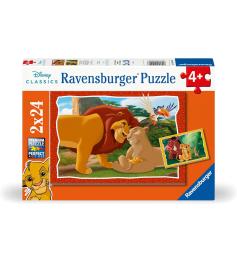 Puzzle Ravensburger Le Roi Lion 2x24 pièces