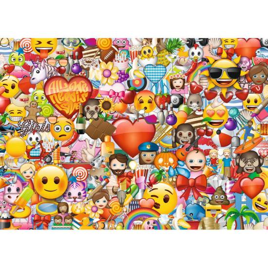 Puzzle Ravensburger Emoji, émoticônes 1000 pièces