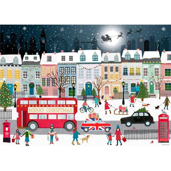 Puzzle Ravensburger L'esprit de Noël à Londres 1000 pièces
