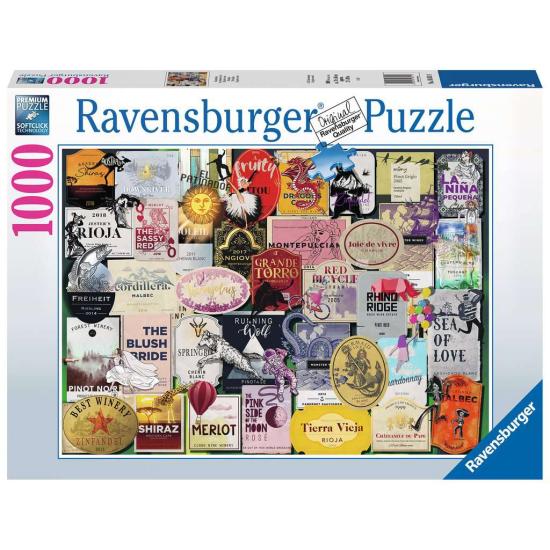Puzzle Ravensburger Etiquettes de Vin 1000 Pièces