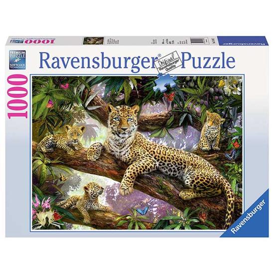 Ravensburger Puzzle Famille Léopard 1000 pièces
