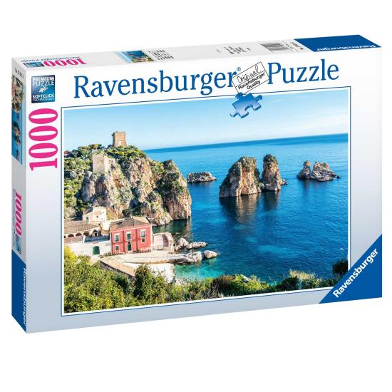 Puzzle Ravensburger Faraglioni de Scopello, Sicile de 1000 pièce