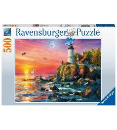 Ravensburger Phare au coucher du soleil Puzzle 500 pièces