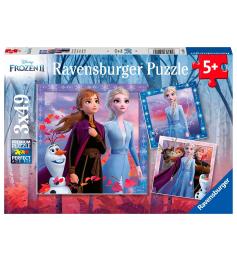 Ravensburger La Reine des neiges 2 Puzzle, 3x49 pièces