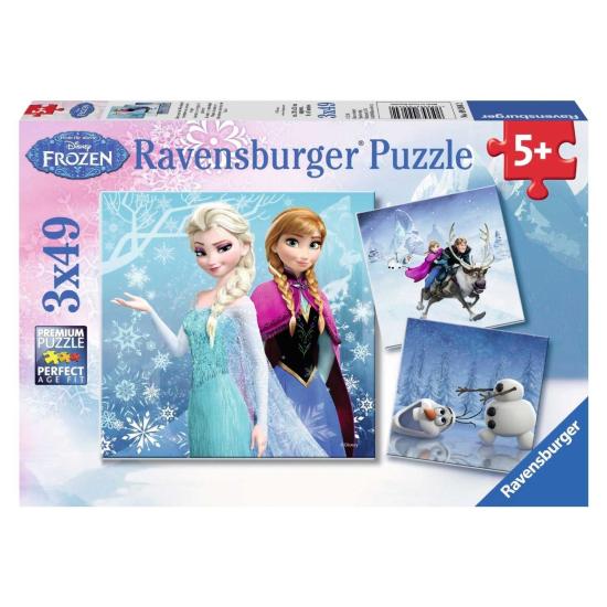 Puzzle Ravensburger Frozen Adventures in the Frozen Kingdom 3x49