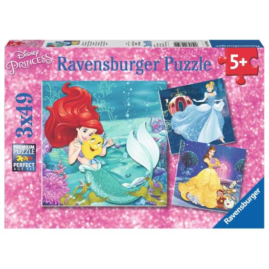 Puzzle Ravensburger Princesses Disney 3x49 pièces