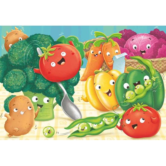 Ravensburger Puzzle Happy Fruits et Légumes 2x24 pièces