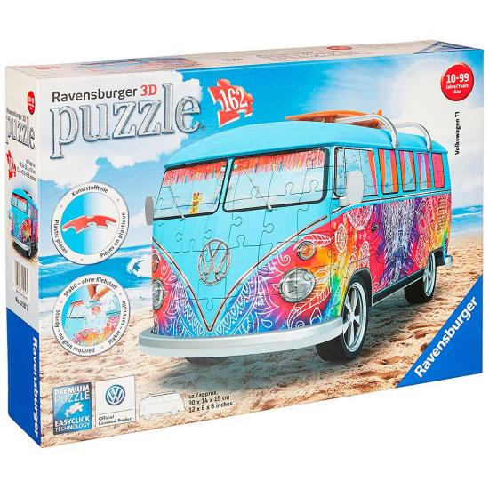 Puzzle Ravensburger Volkswagen Hippi 3D Van 162 pièces