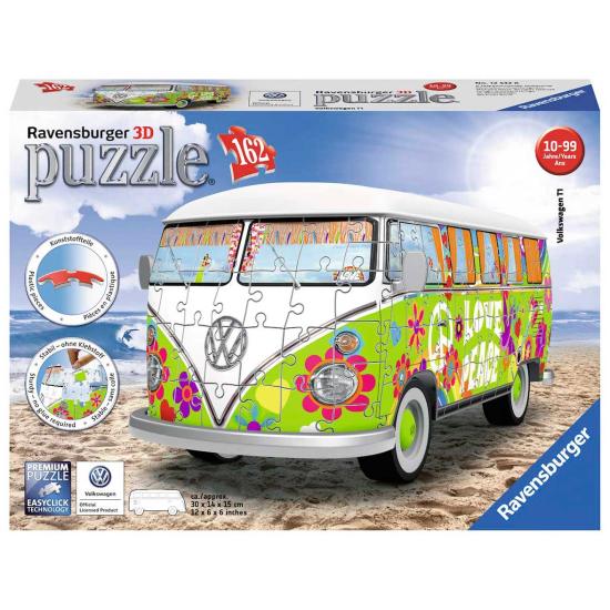 Puzzle Ravensburger Volkswagen Hippie Style Van 3D 162 P.