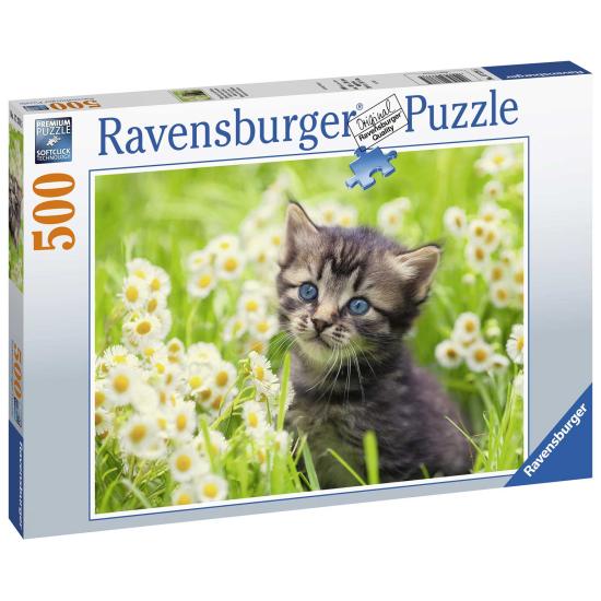 Ravensburger Puzzle Chaton dans le pré 500 pièces