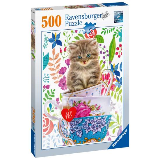 Ravensburger Chaton dans une tasse Puzzle 500 pièces Ravensburger Chaton dans une tasse Puzzle 500 pièces