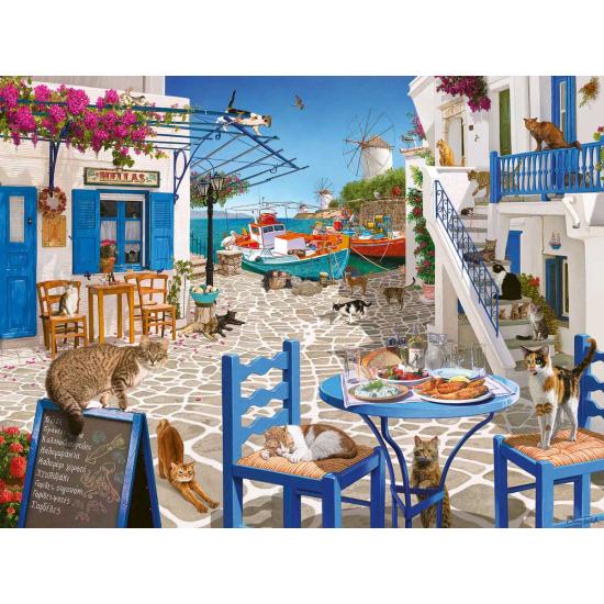 Puzzle Ravensburger Les chats de Mykonos 1500 Pieces