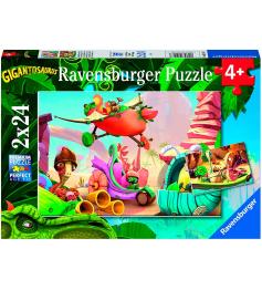 Ravensburger Gigantosaurus Puzzle 2x24 pièces
