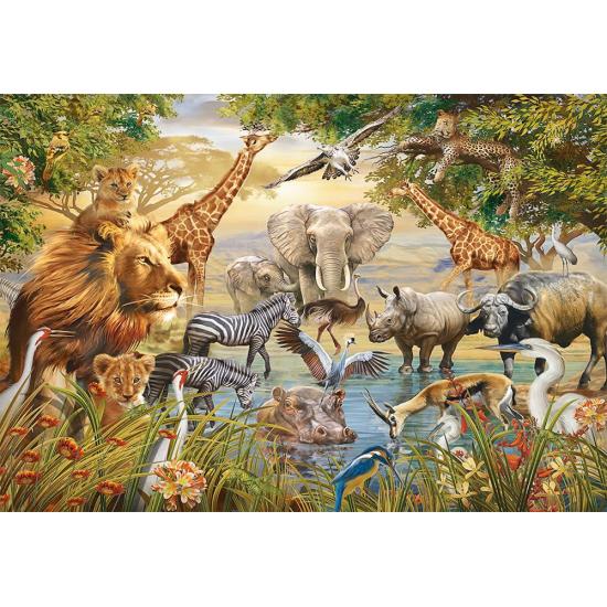 Ravensburger Grands animaux autour de l'étang 500 Puzzle