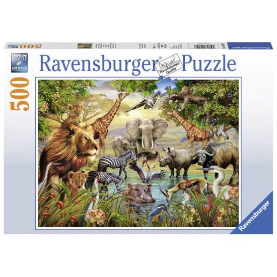 Ravensburger Grands animaux autour de l'étang 500 Puzzle