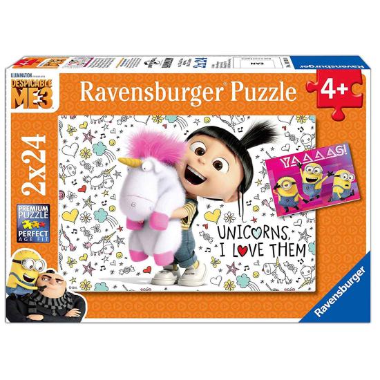 Puzzle Ravensburger Gru, Moi, moche et méchant 2x24 pièces