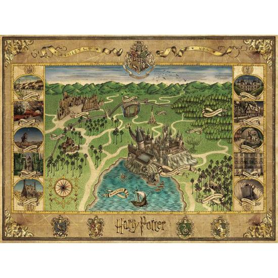 Puzzle Ravensburger Harry Potter Carte de Poudlard 1500 Pzs Puzzle Ravensburger Harry Potter Carte de Poudlard 1500 Pzs