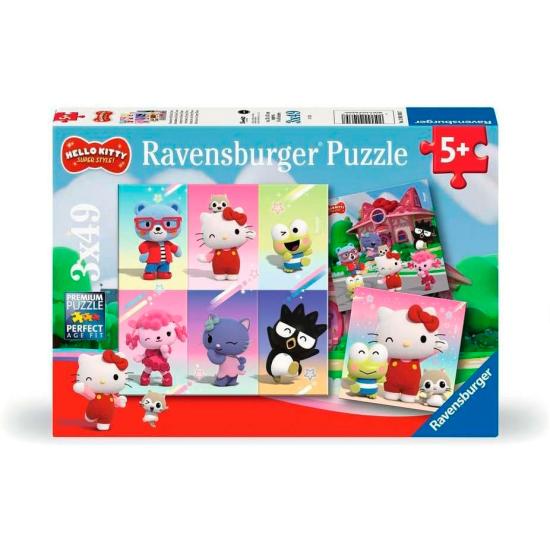 Puzzle Ravensburger Hello Kitty 3x49 pièces Puzzle Ravensburger Hello Kitty 3x49 pièces