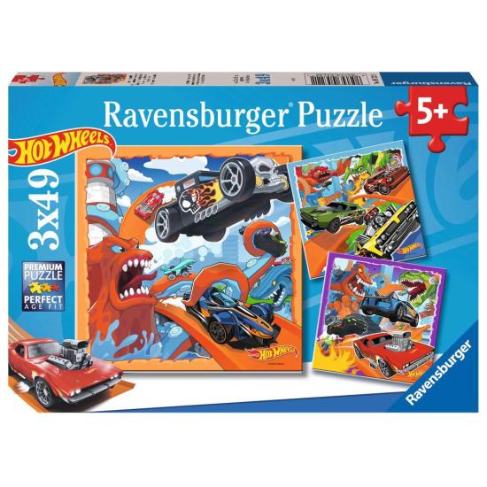 Puzzle Ravensburger Hot Wheels de 3x49 pièces