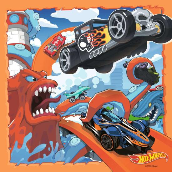Puzzle Ravensburger Hot Wheels de 3x49 pièces