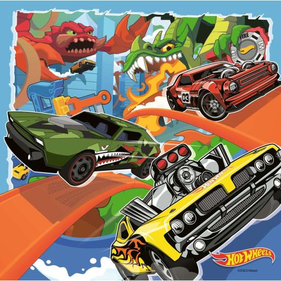 Puzzle Ravensburger Hot Wheels de 3x49 pièces
