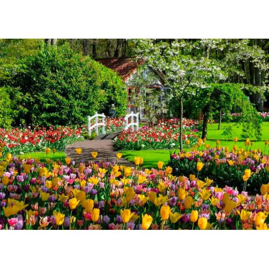 Puzzle Ravensburger Jardins de Keukenhof, Pays-Bas 1000 Pcs Puzzle Ravensburger Jardins de Keukenhof, Pays-Bas 1000 Pcs