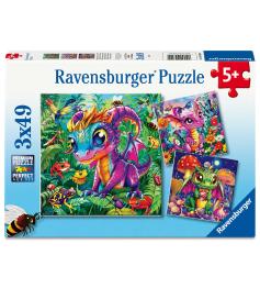 Puzzle Ravensburger Bébés Dragons 3x49 pièces