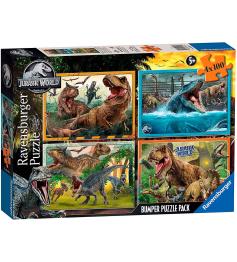 Ravensburger Jurassic World Puzzle 4 x 100 pièces