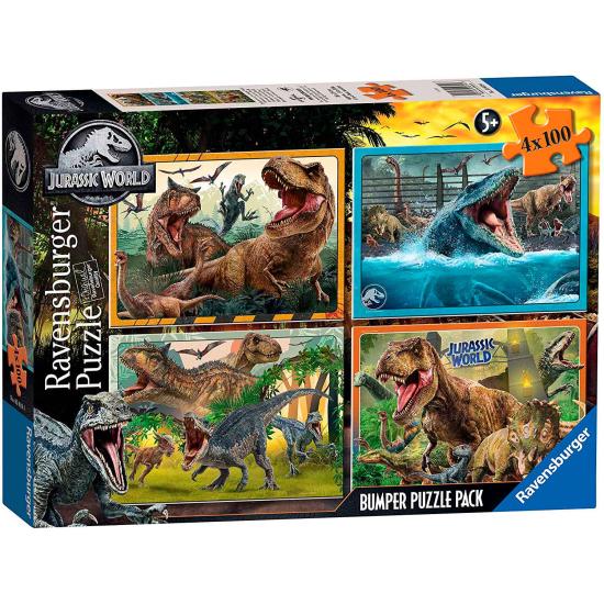 Ravensburger Jurassic World Puzzle 4 x 100 pièces
