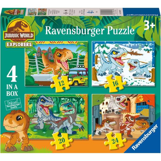 Puzzle Ravensburger Jurassic World progressif 12+16+20+24 pcs Puzzle Ravensburger Jurassic World progressif 12+16+20+24 pcs