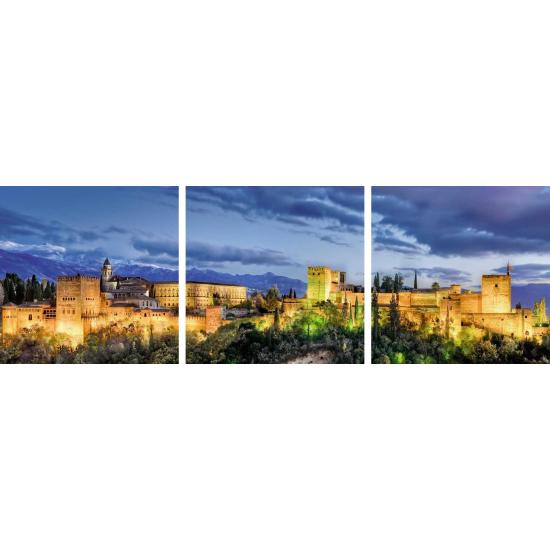 Ravensburger Puzzle L'Alhambra au coucher du soleil 3 x 500 Ravensburger Puzzle L'Alhambra au coucher du soleil 3 x 500
